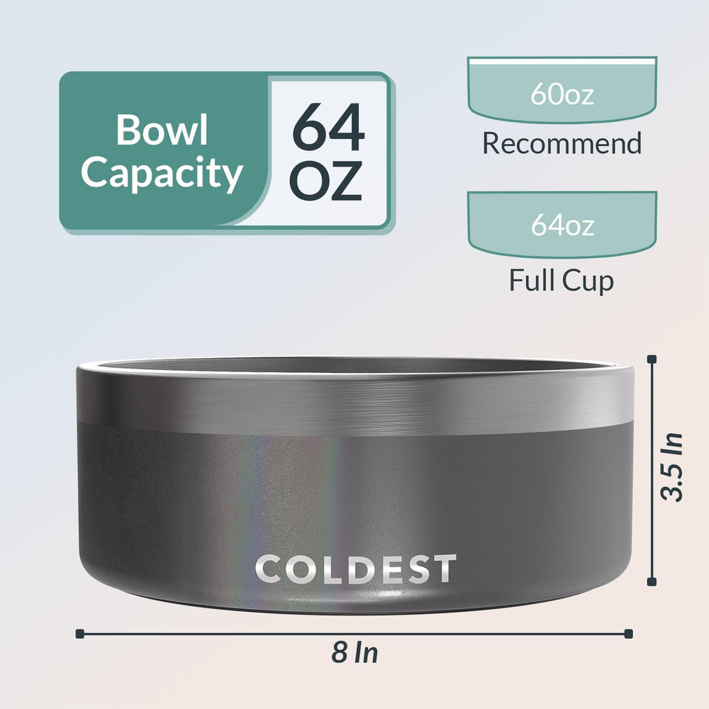 The Coldest Water colddogbowl spill-proof-design keeps your pet area neat.