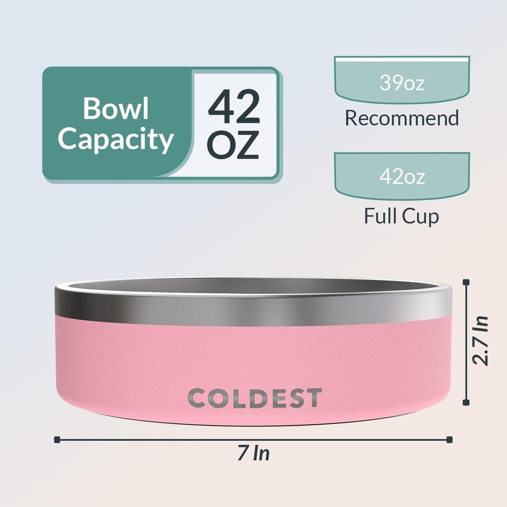 The Coldest Water colddogbowl spillproof design keeps feeding areas tidy.