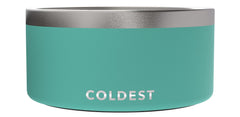The Coldest Water colddogbowl outer shows rugged rust-resistant steel for lasting use.