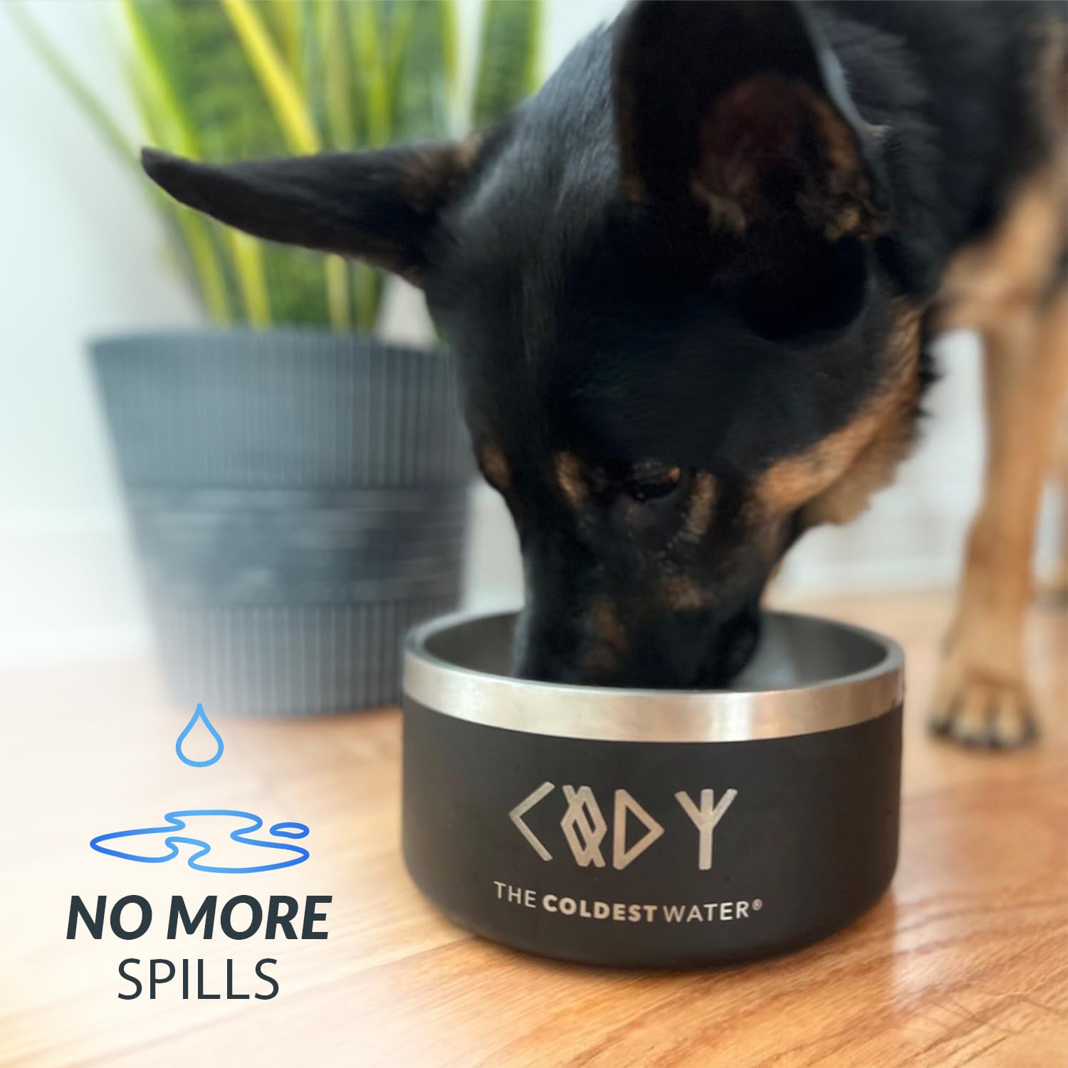 The Coldest Water dog bowl 100-ounce capacity supports extended hydration for large breeds.