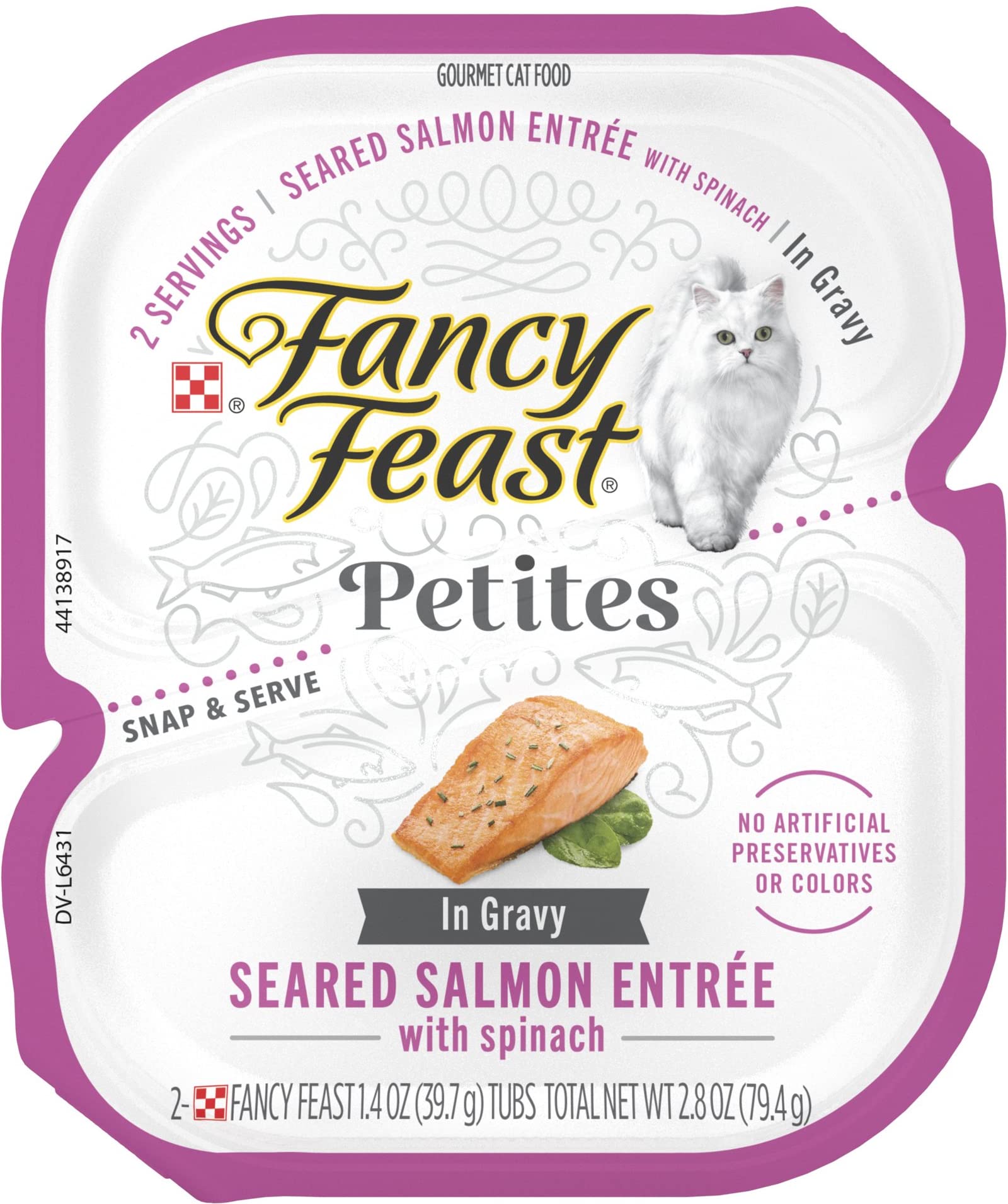 The Drayce Place Petites Seared Salmon in Gravy tray offers protein and hydration.