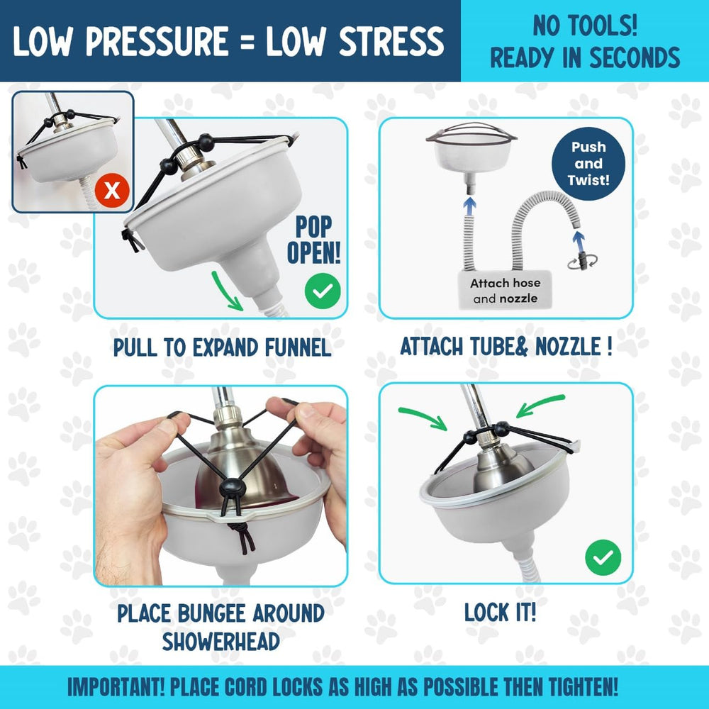 TheMagicShower dog-grooming-hose-for-shower-heads supports efficient indoor baths.