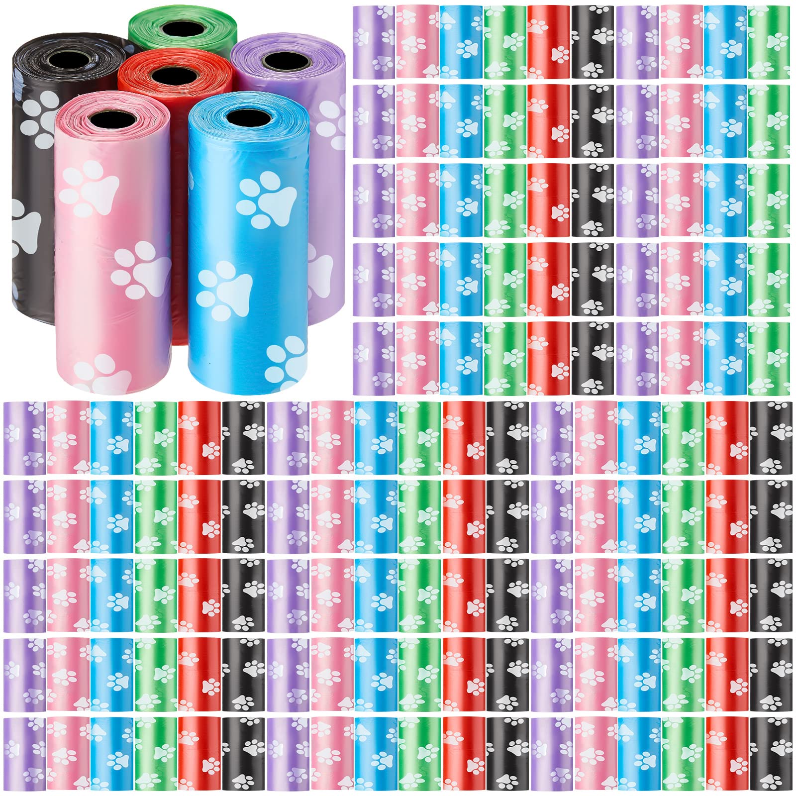 Thenshop dog poop bags 3000-counts in 200 rolls for easy daily pickup.