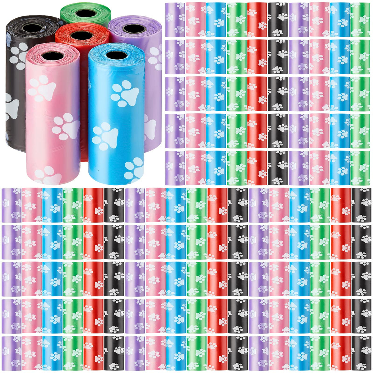 Thenshop dog poop bags 3000-counts in 200 rolls for easy daily pickup.