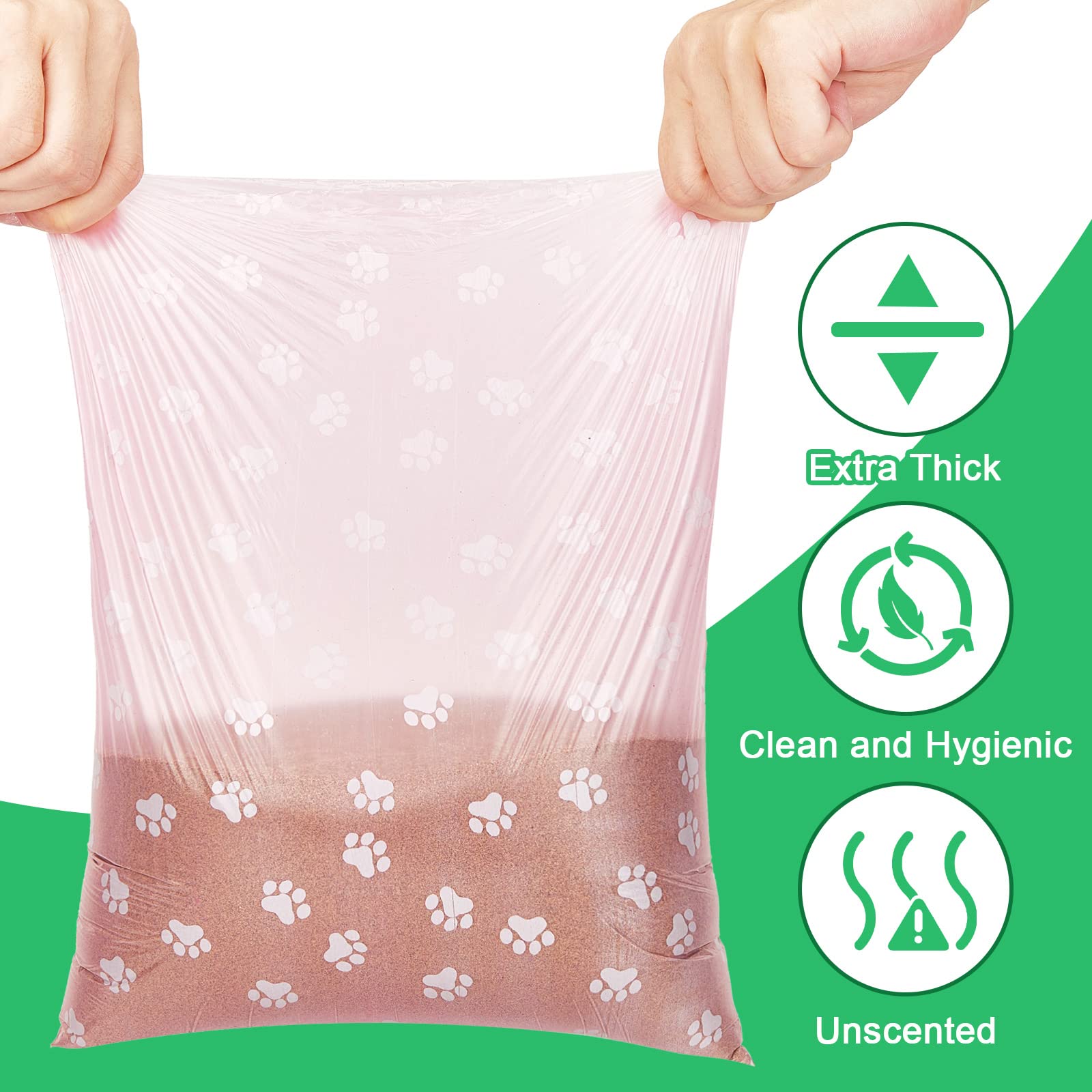 Thenshop paw print pattern bags add color and visibility during walks.
