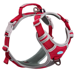 ThinkPet No-Pull Harness front clip design reduces pulling during walks.
