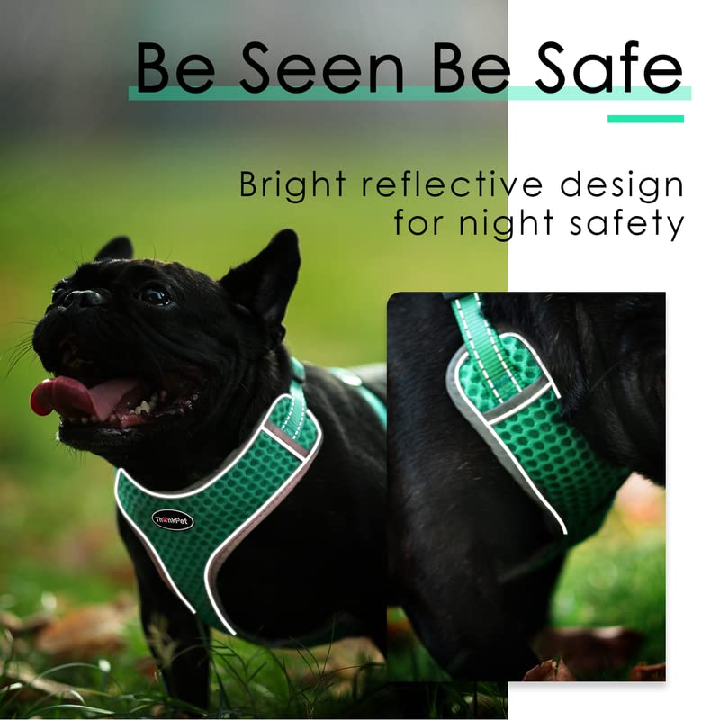 ThinkPet quick-release buckles simplify getting your pet ready.