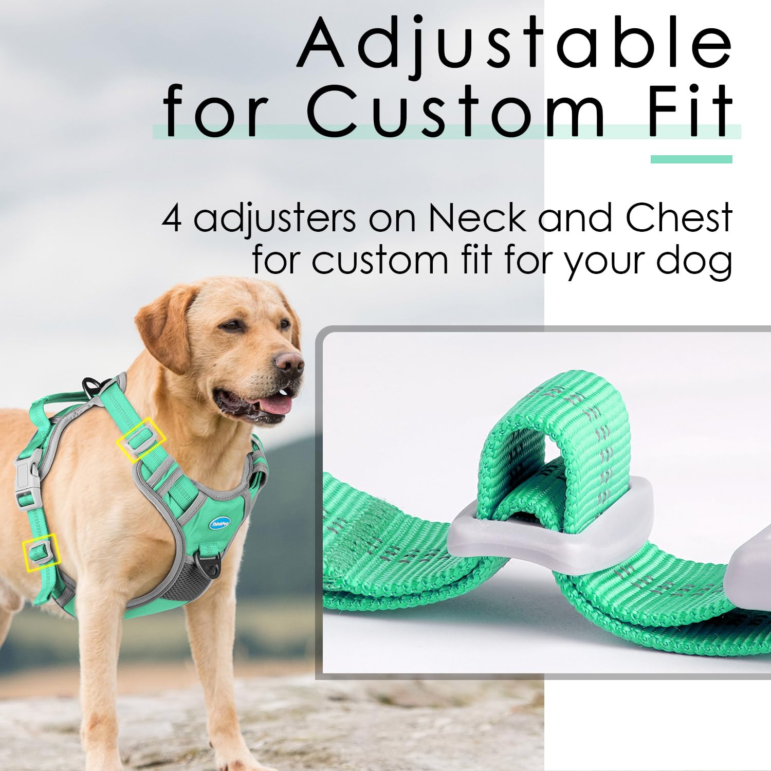 ThinkPet XL size fits large dogs with chest 24-33 inches