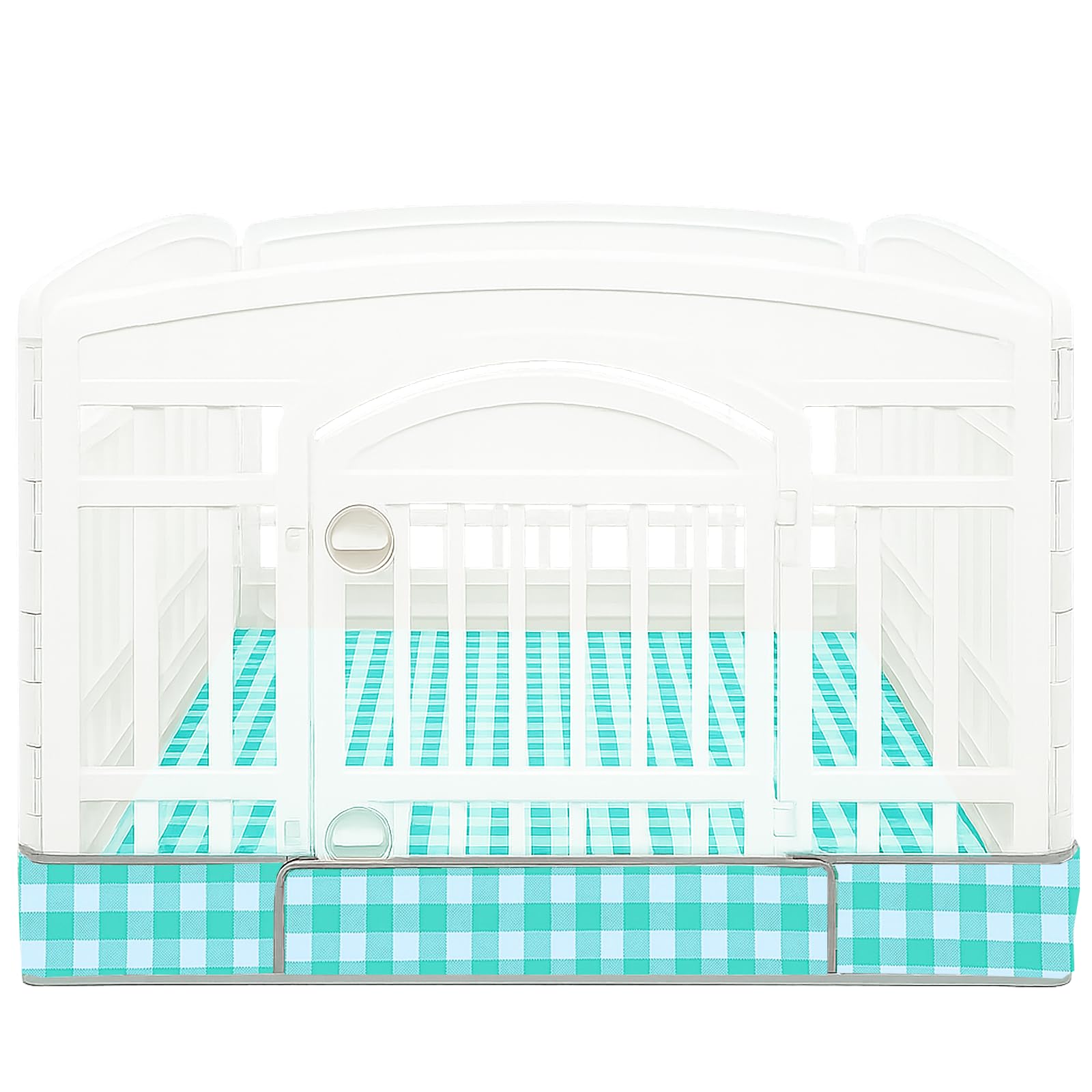 THINMUHAND dog playpen bottom pad laid out in a 36-inch pen for clean, dry floors.