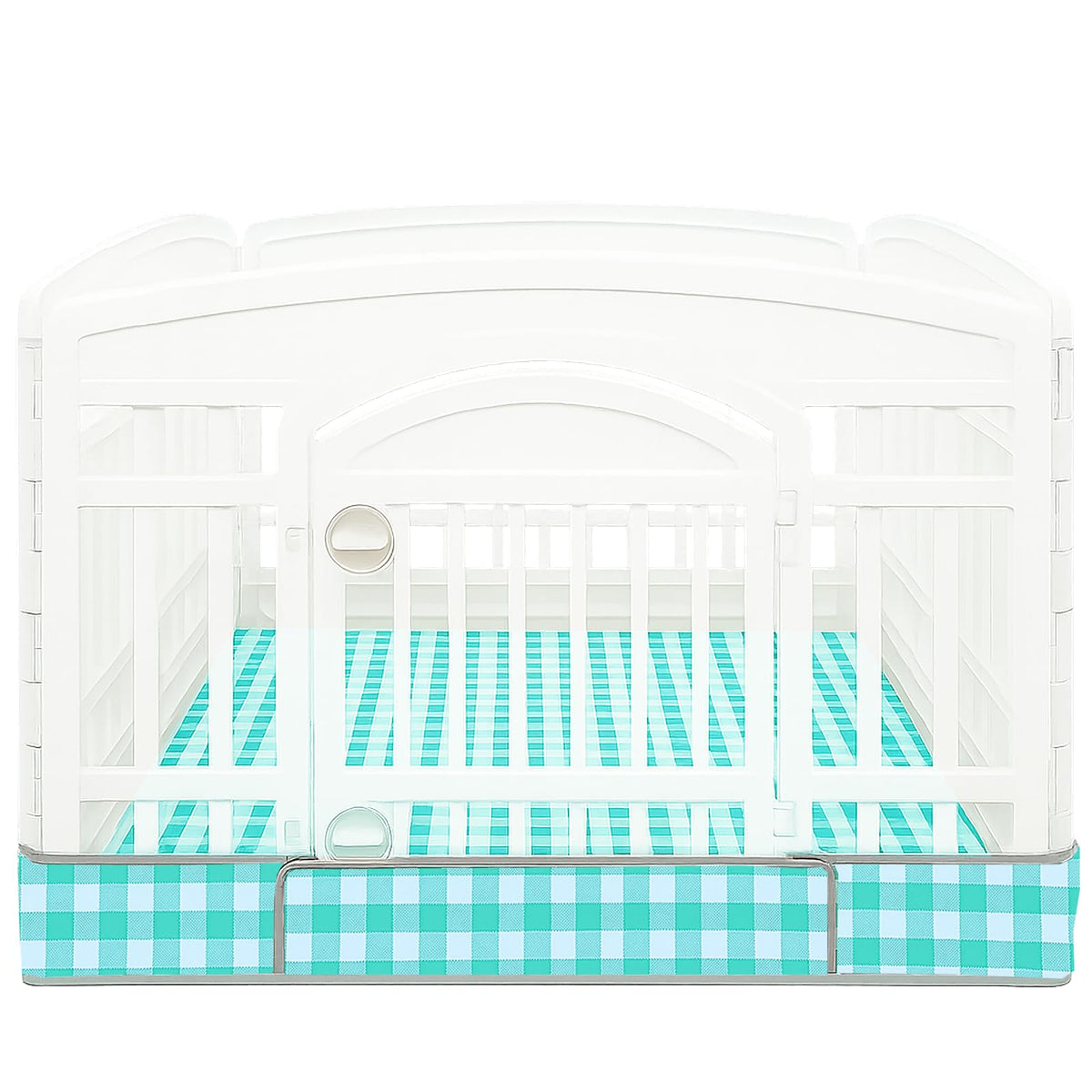 THINMUHAND dog playpen bottom pad laid out in a 36-inch pen for clean, dry floors.