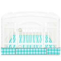 THINMUHAND dog playpen bottom pad laid out in a 36-inch pen for clean, dry floors.