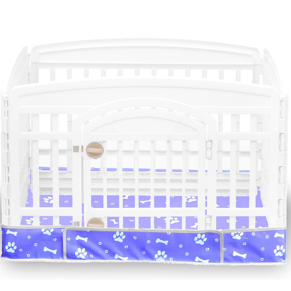 THINMUHAND dog playpen bottom pad 36-inch in-use prevents leaks and keeps floors dry.