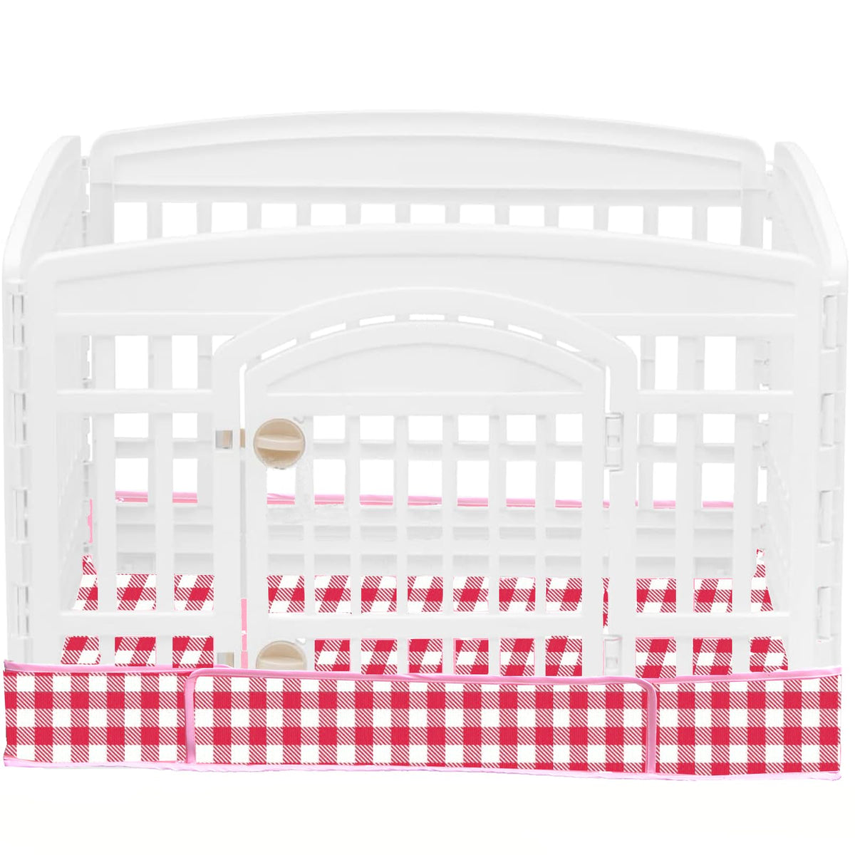 THINMUHAND dog playpen bottom pad with leak-proof 3-layer construction in use