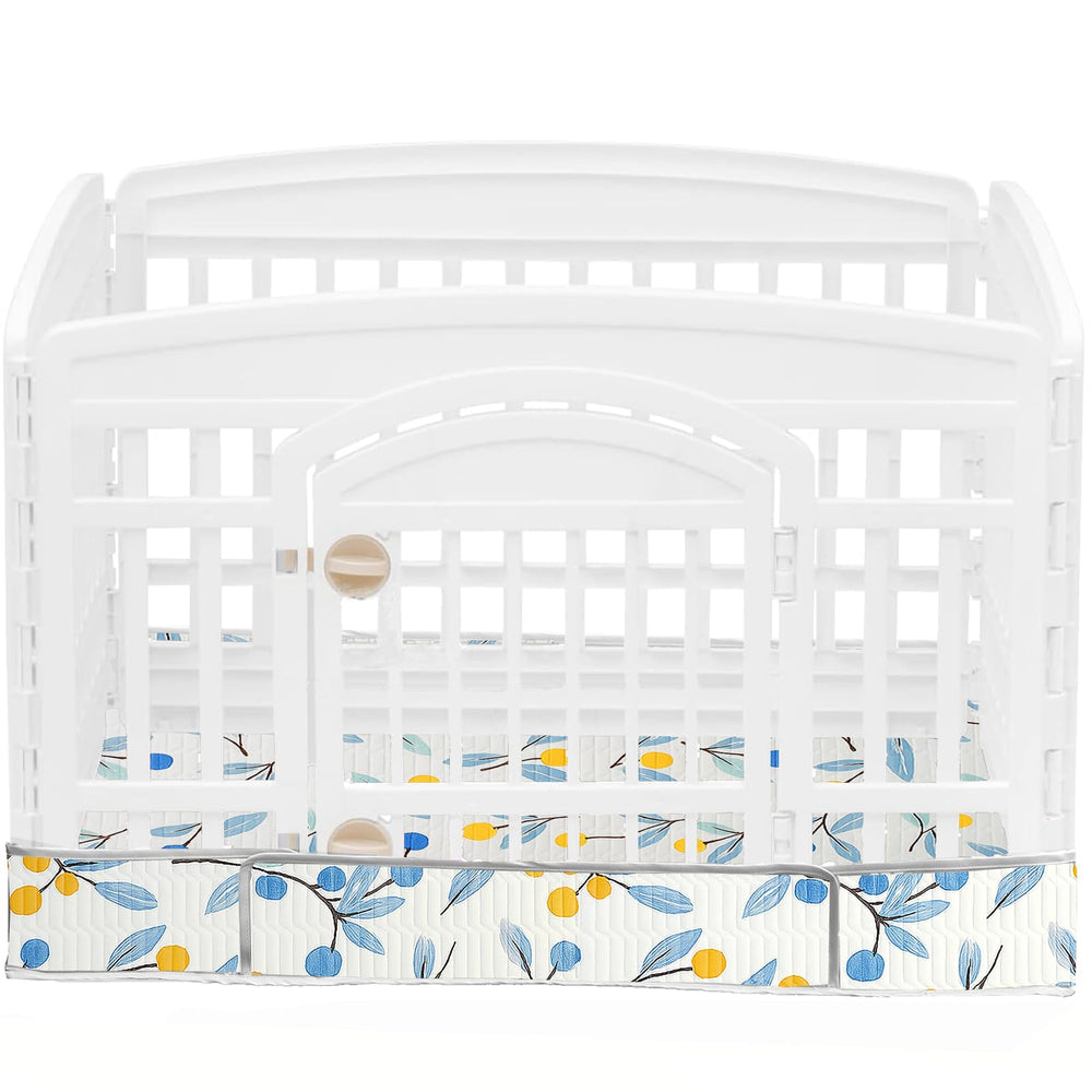 THINMUHAND dog playpen bottom pad leakproof surface protects floors and contains spills.