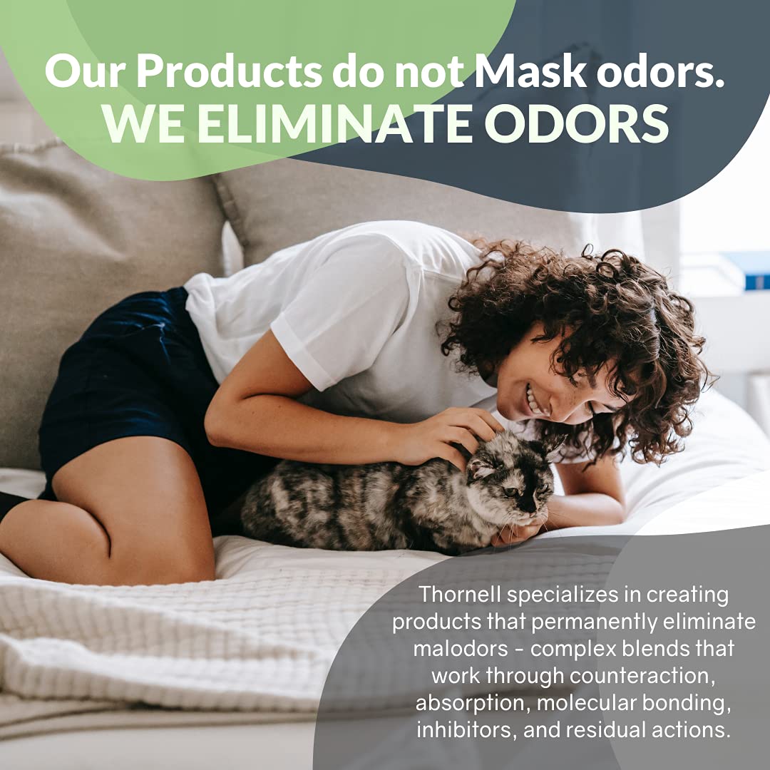 Thornell Cat Odor-off surface coverage demonstrates odor source penetration beyond the surface.