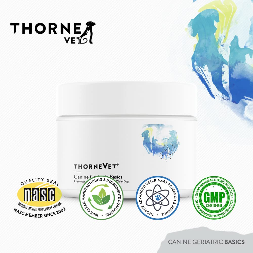 ThorneVET Canine Geriatric Basics supports cognition and vision in seniors