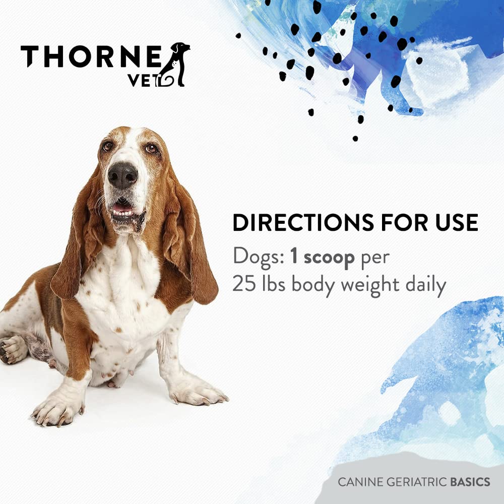 ThorneVET Canine Geriatric Basics supports joints in aging dogs