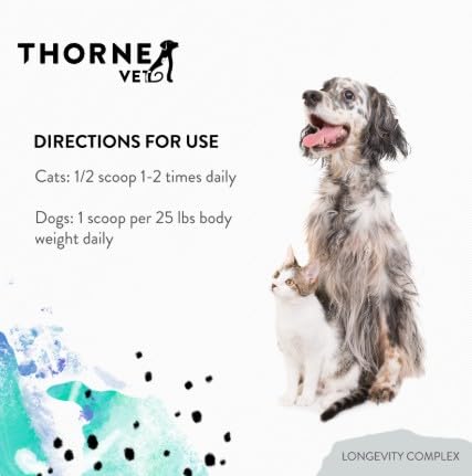 ThorneVet Longevity heart-health close-up — taurine emphasis for heart health.