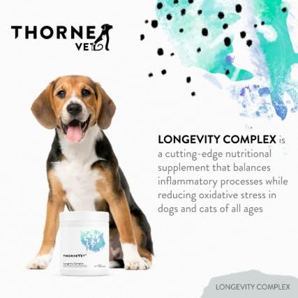 ThorneVet Longevity soft chews close-up — palatable support for overall vitality.