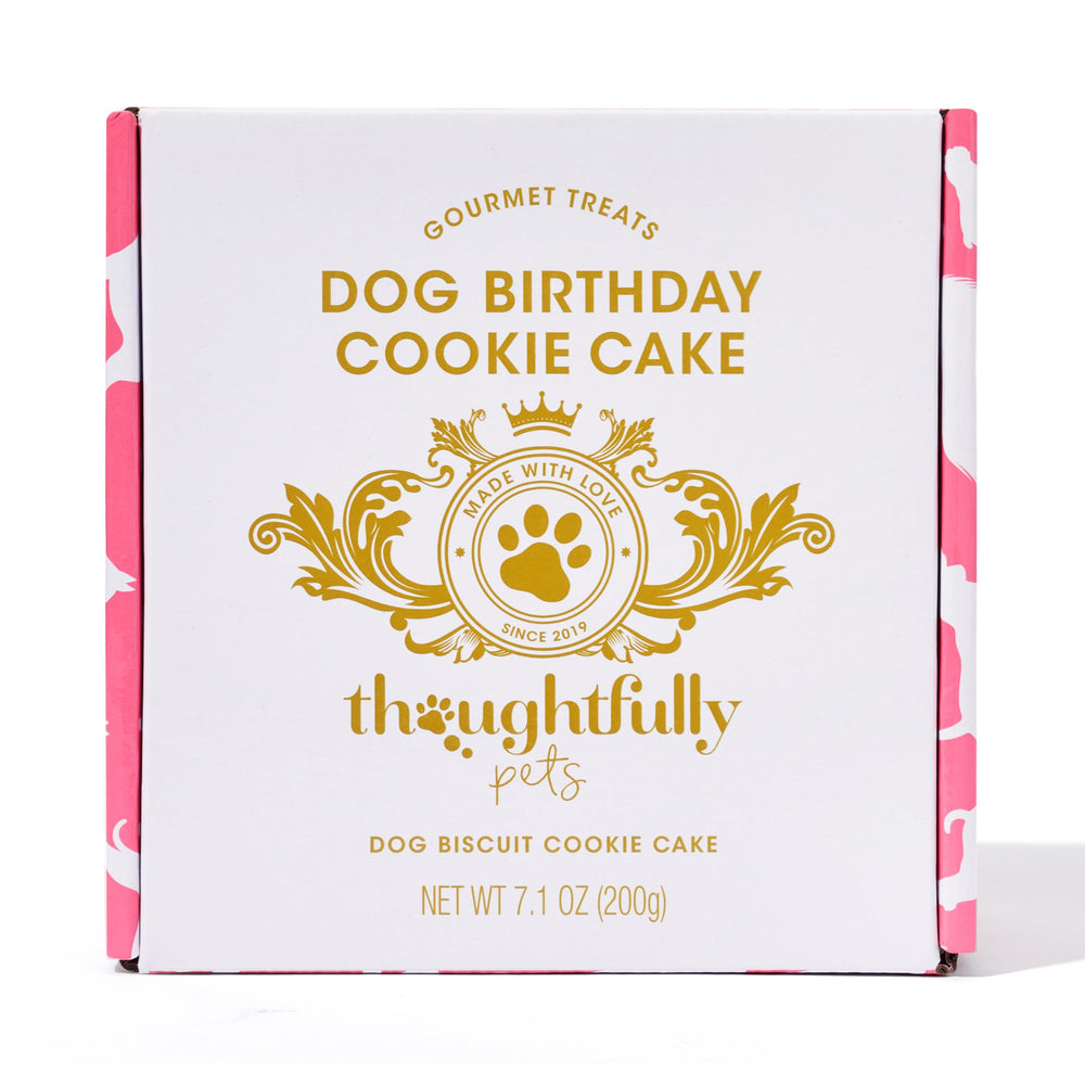 Thoughtfully Pets birthday celebration scene with dogs enjoying tasty treats