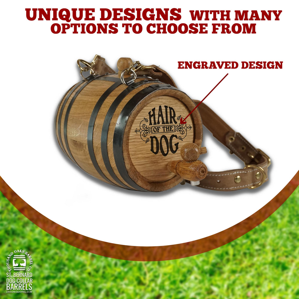 THOUSAND OAKS BARREL complete kit image shows included bung, spigot, collar and instructions for setup