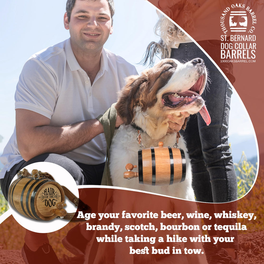 THOUSAND OAKS BARREL leather harness detail emphasizes secure fit during hikes with your dog