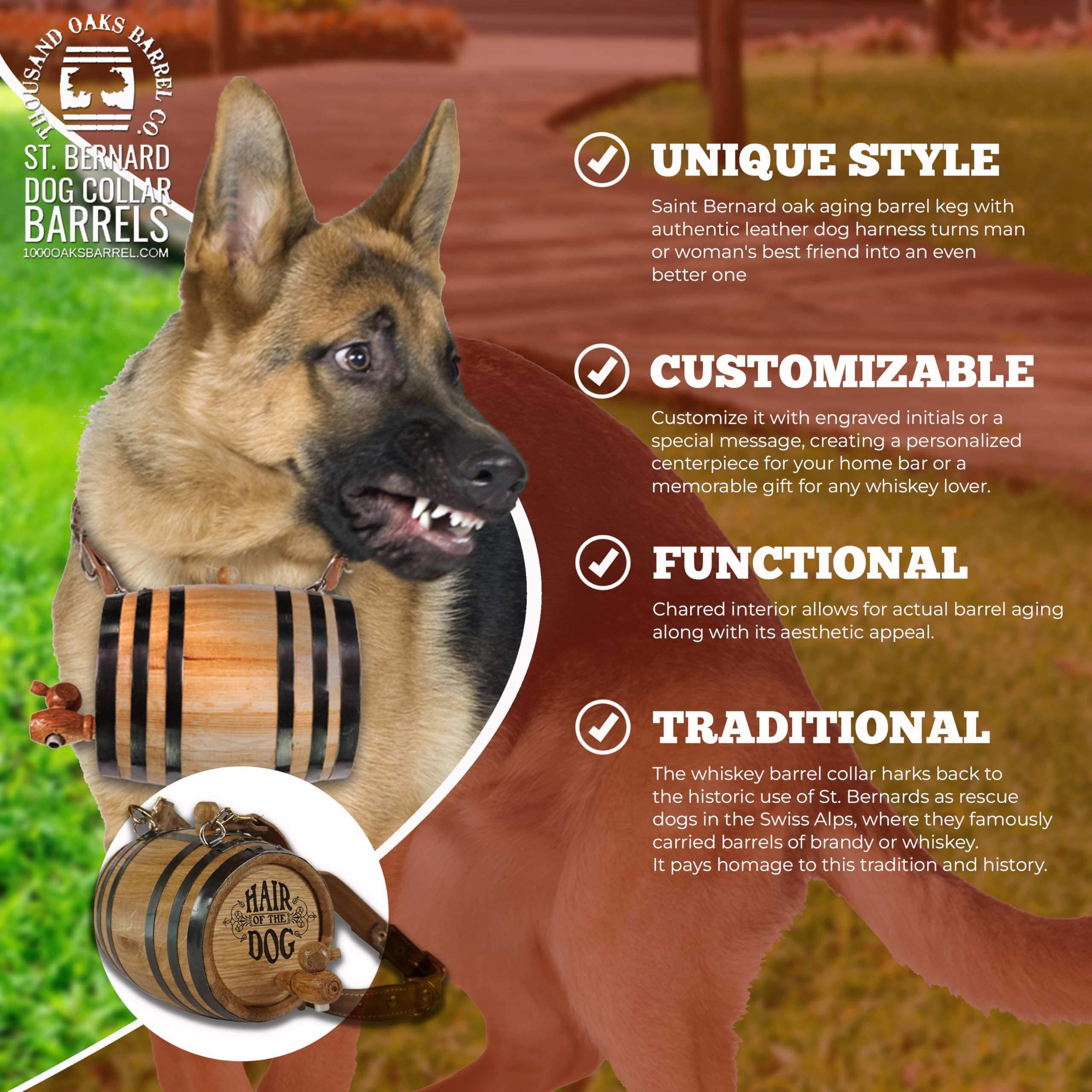 THOUSAND OAKS BARREL spigot and bung shot highlights complete aging kit for pet-friendly experiments