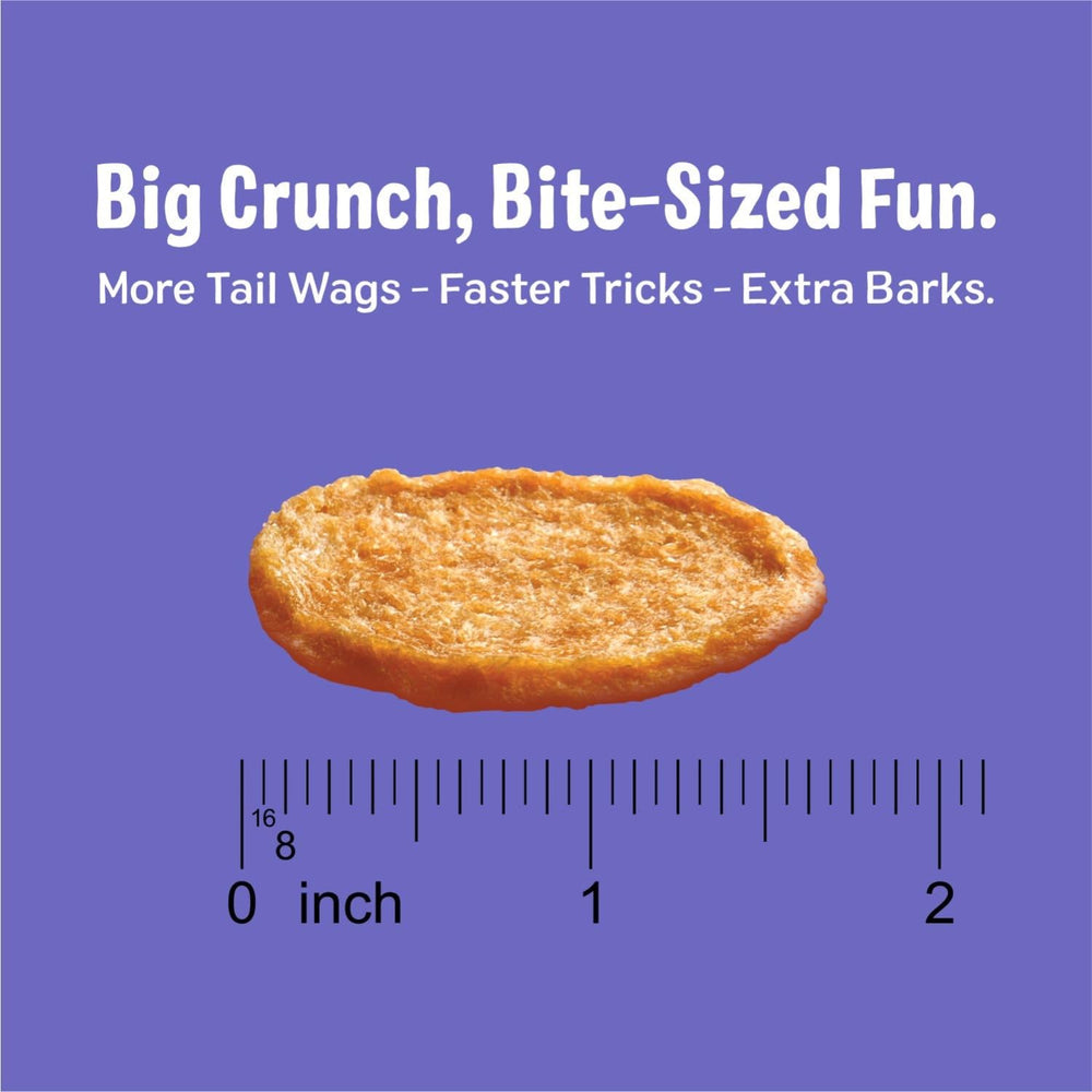 Three Dog Bakery Bark’N Crunch Chicken Chips single-ingredient treats support simple, clear nutrition for pups.