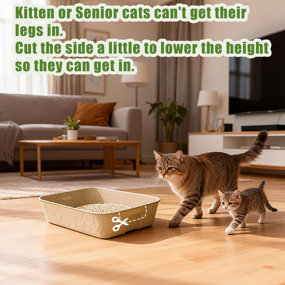 Thryosyn disposable litter box large eco-packaging promotes responsible disposal