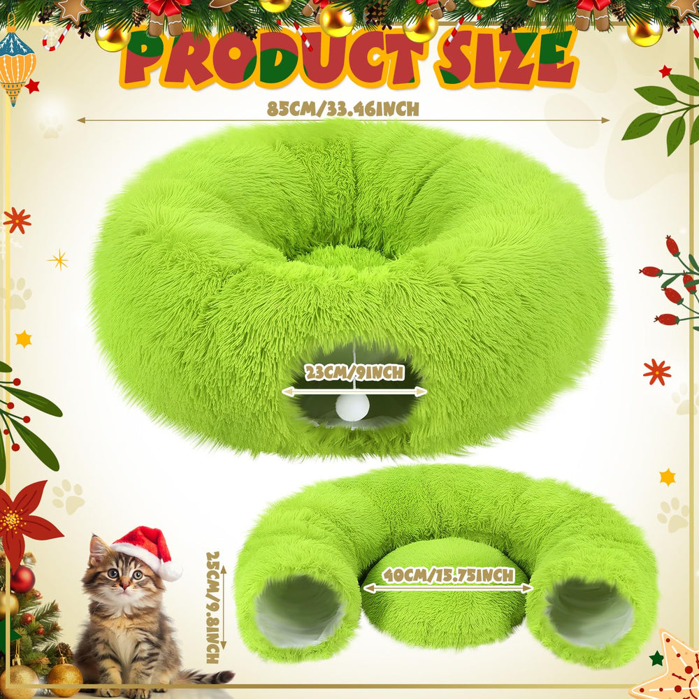 Thyle Cat Tunnel Bed soft plush lining for warm resting.