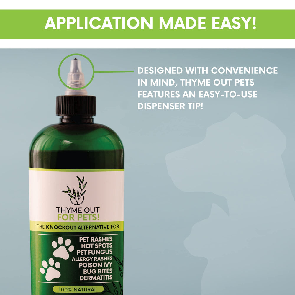 Thyme Out Pets paw-itch-relief spray targets irritated paws