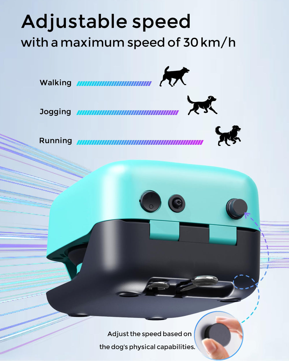 TianfuSpanda battery life indicator shows 30 to 50 minute sessions.