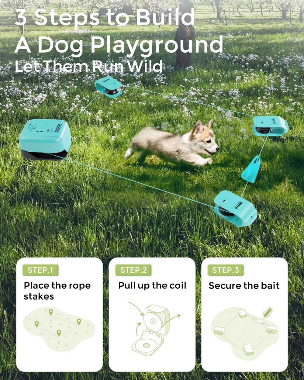 TianfuSpanda dog chase toy remote-control action supports active play sessions.