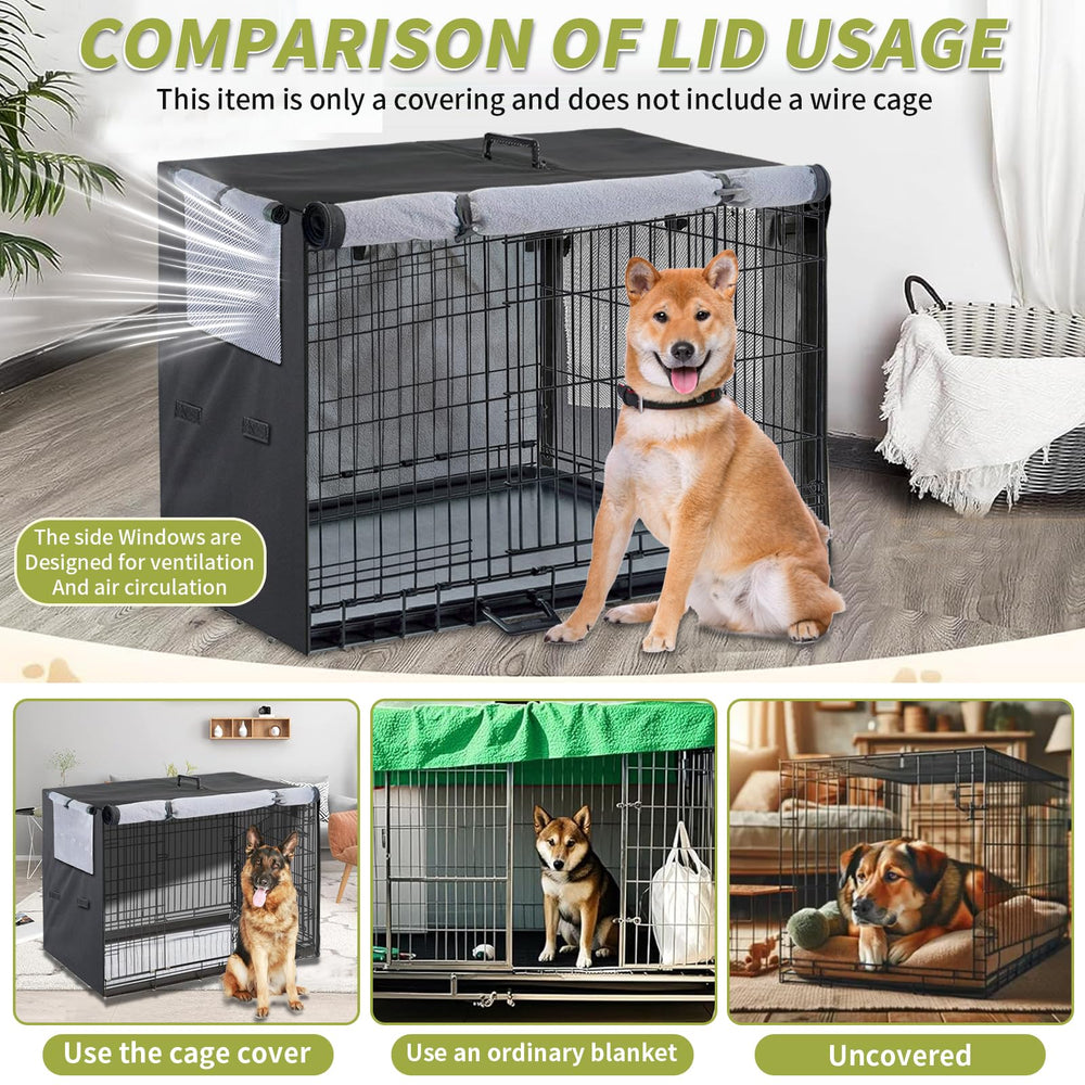 TiantianBao crate cover shields against wind and rain outdoors.