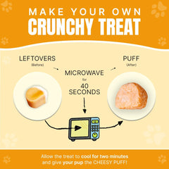 Tibetan Dog Chew product shot highlighting four-ingredient formula and easy digestion