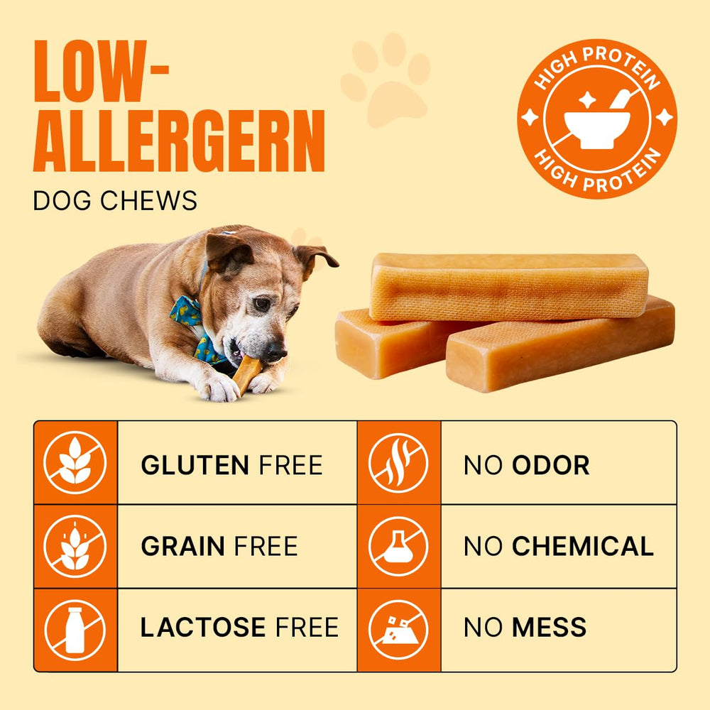 Tibetan Dog Chew Yak Cheese Sticks long-lasting chew for aggressive chewers