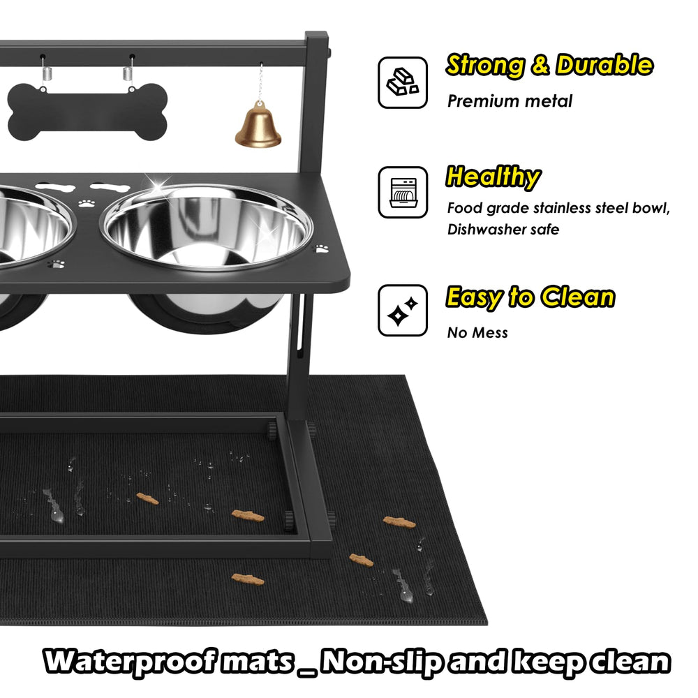 Tidant adjustable height mechanism shown for large dogs