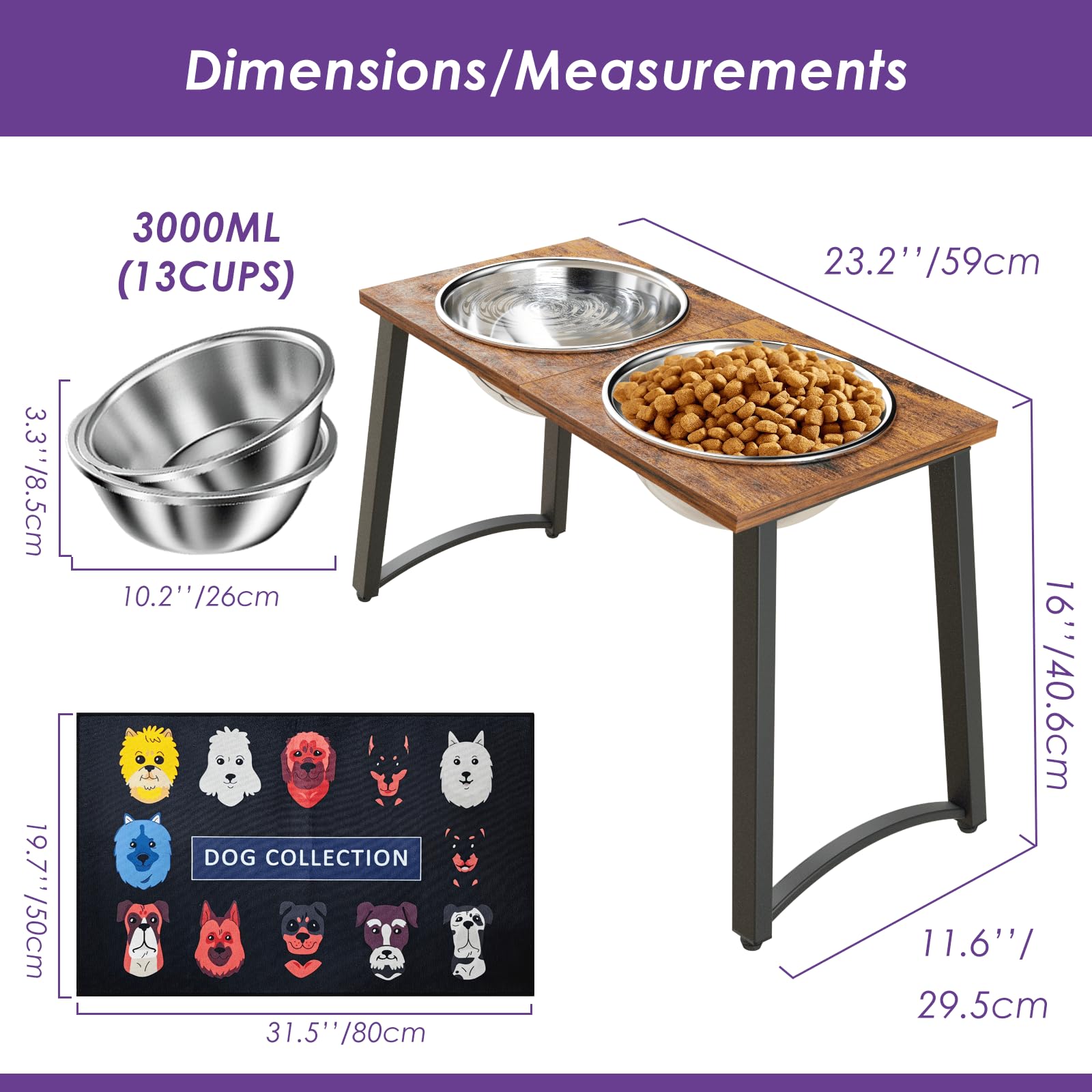TIDANT assembly-friendly design shows quick setup for the elevated bowls.