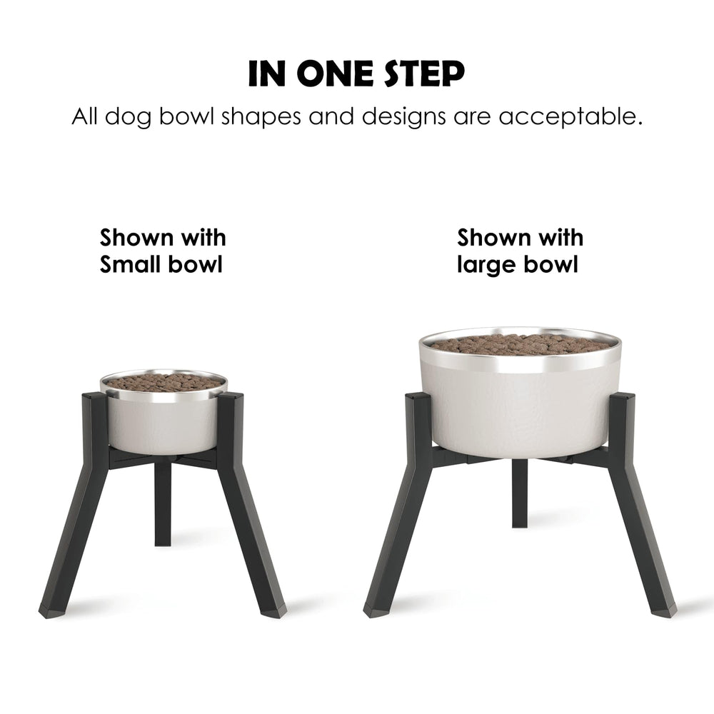 TIDANT dog bowl stand waterproof surface for easy cleaning after meals.