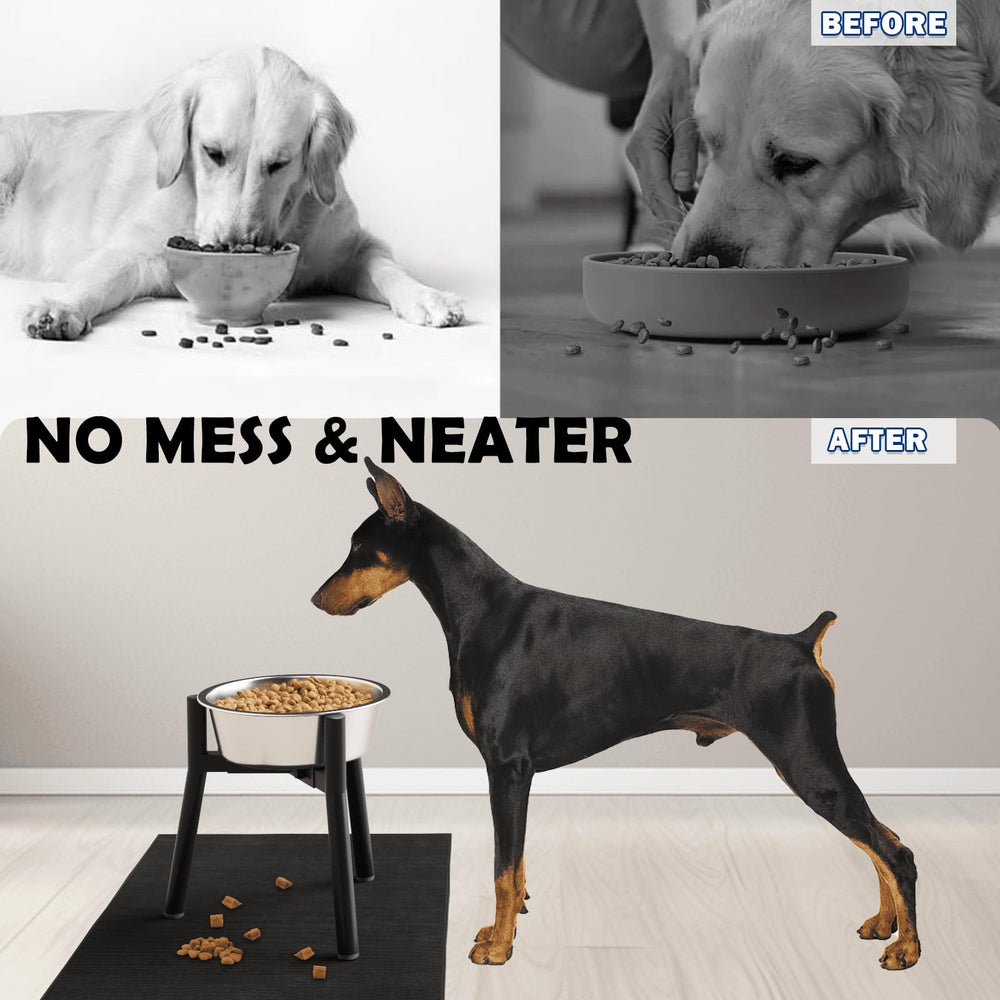 TIDANT dog bowl stand with stable base and non-slip feet for steady meals