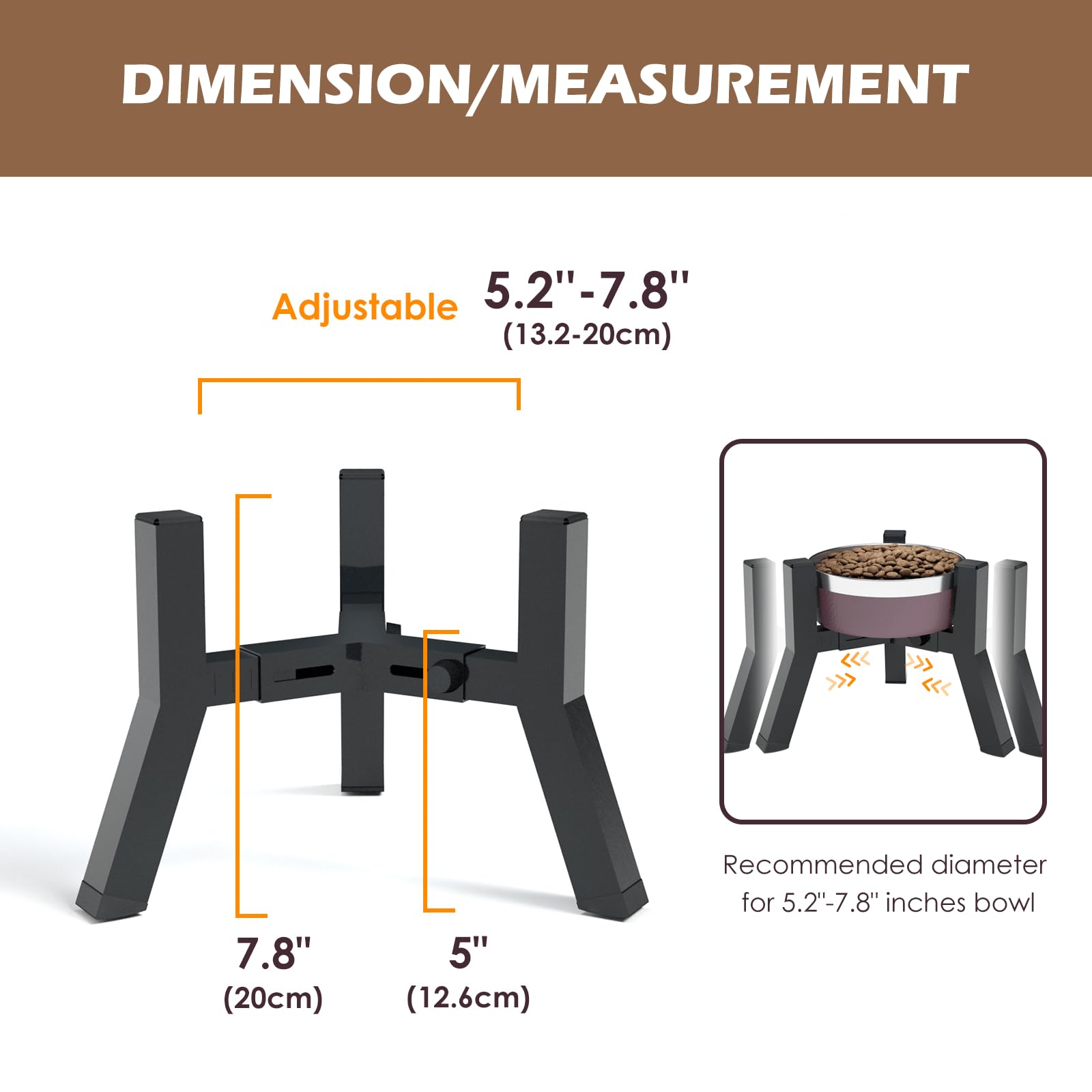 TIDANT dog bowl stand folded compactly for travel and outdoor use.