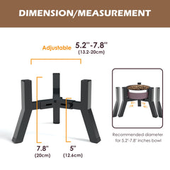 TIDANT dog bowl stand folded compactly for travel and outdoor use.