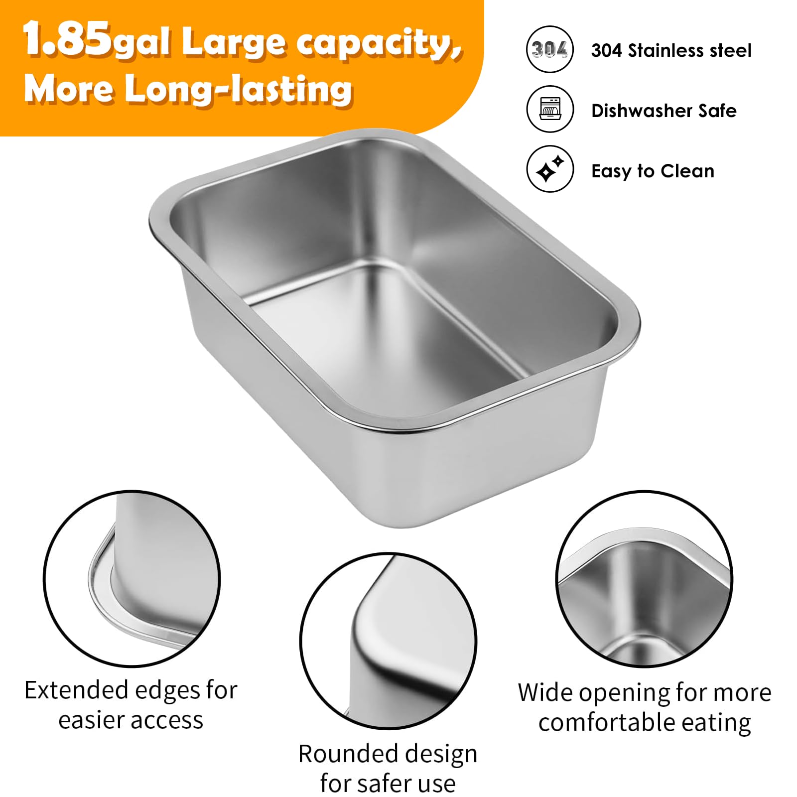 TIDANT rust-resistant metal frame with non-slip feet for stability