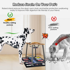 TIDANT slow-feeder bowl with raised ridges promotes measured eating pace.