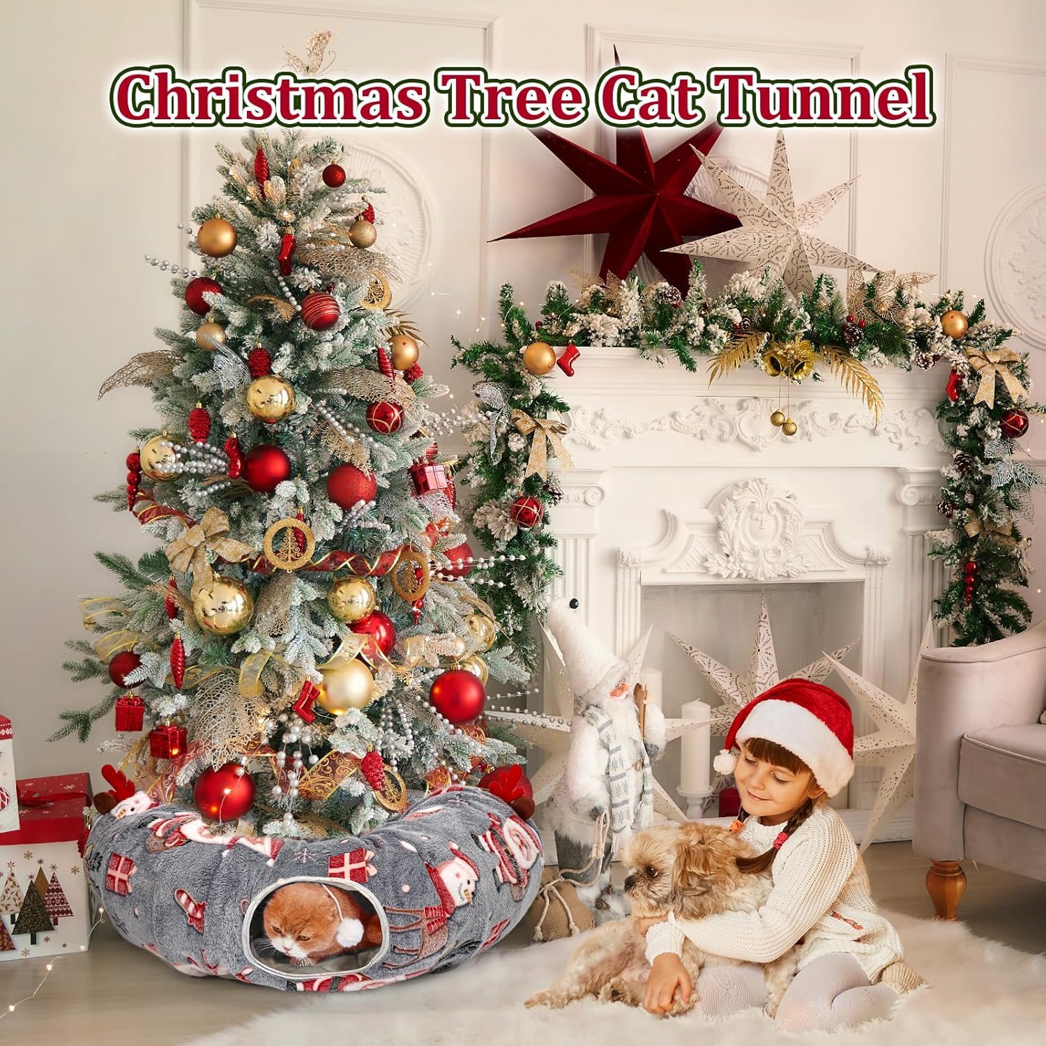 Tidjani Christmas decor protector adds holiday charm while safeguarding your tree.