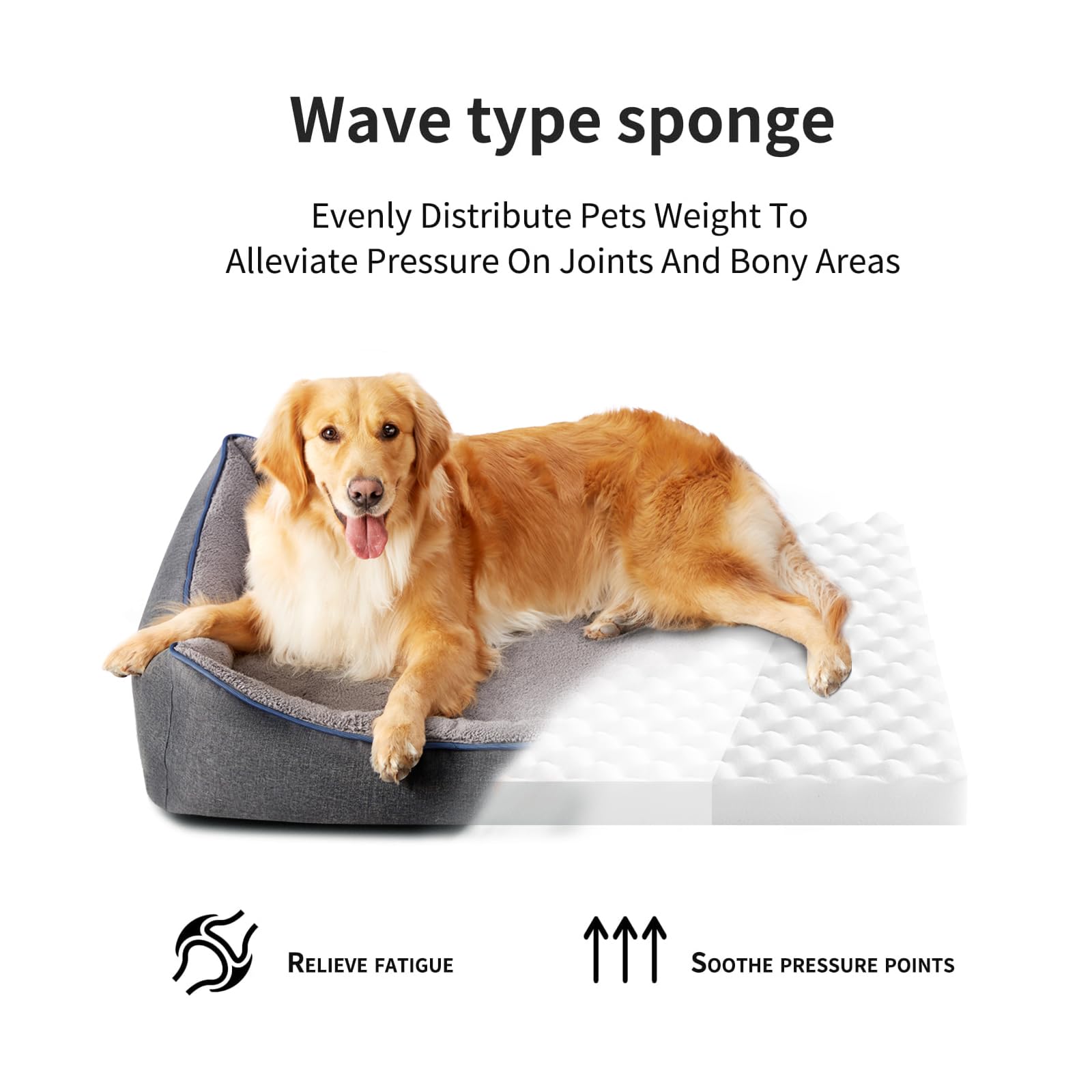Tidore bed features anti-slip bottom to stay in place.