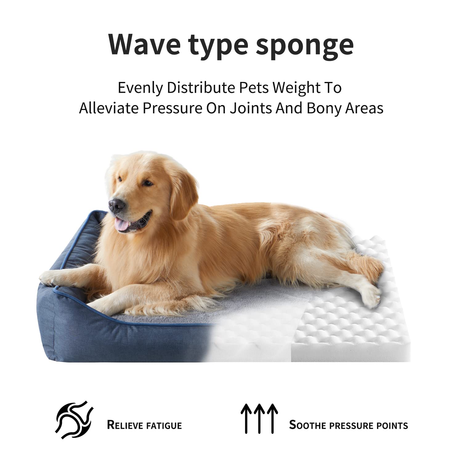 Tidore bed anti-slip bottom helps prevent shifts during use.