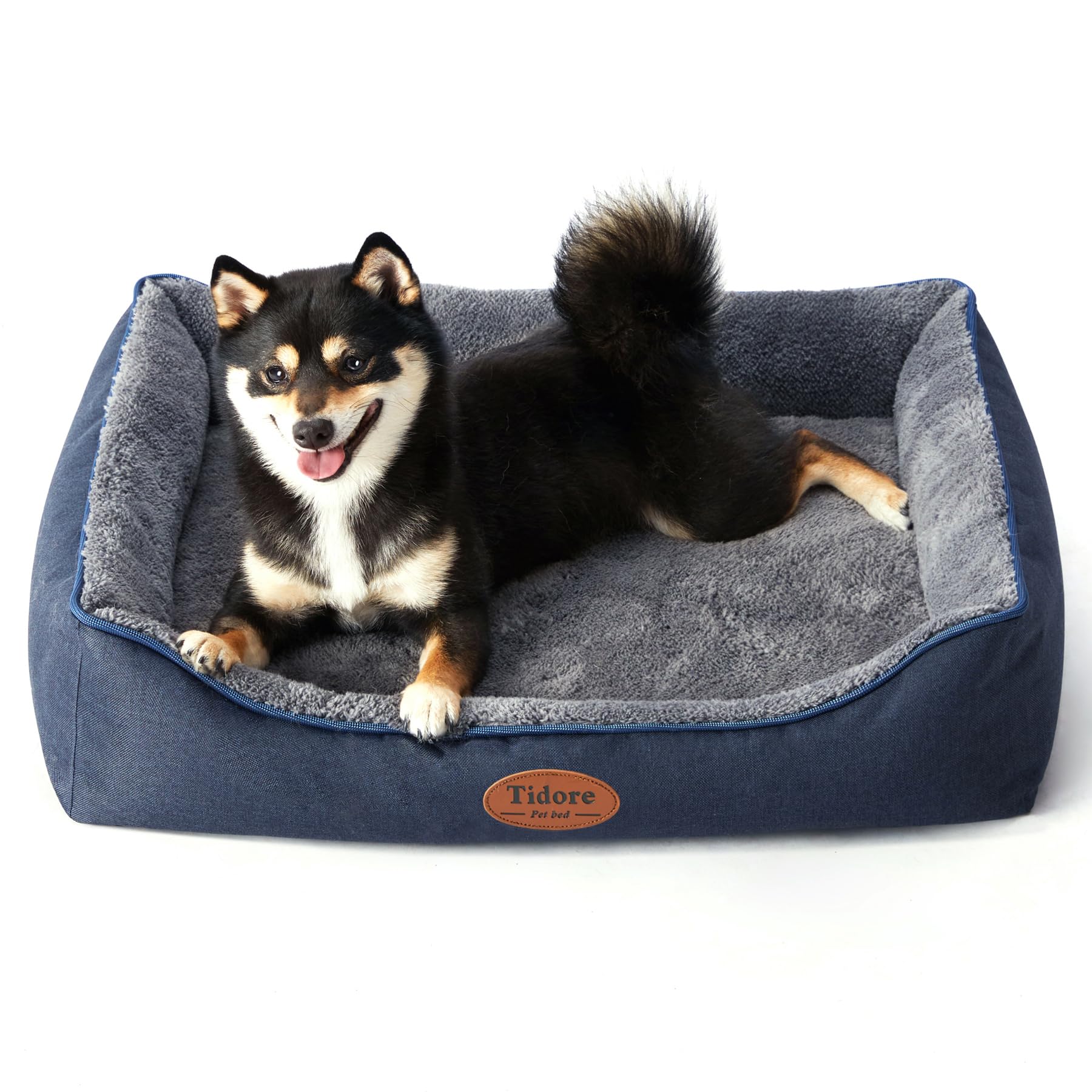 Tidore orthopedic dog bed with egg-crate foam supports joints and comfort.