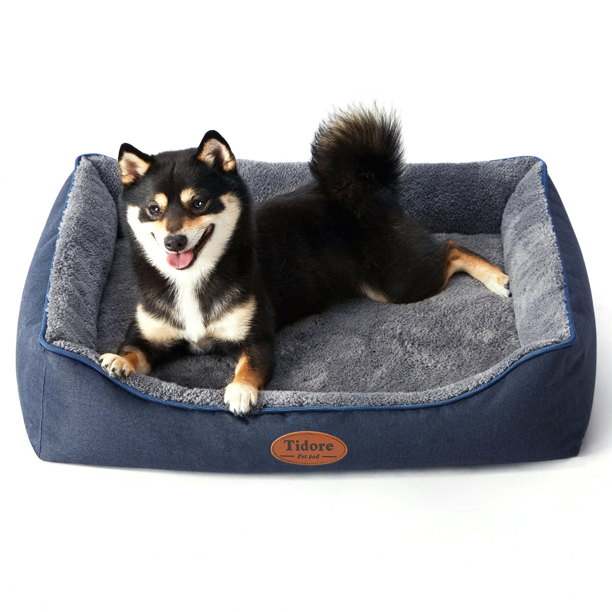 Tidore orthopedic dog bed with egg-crate foam supports joints and comfort.