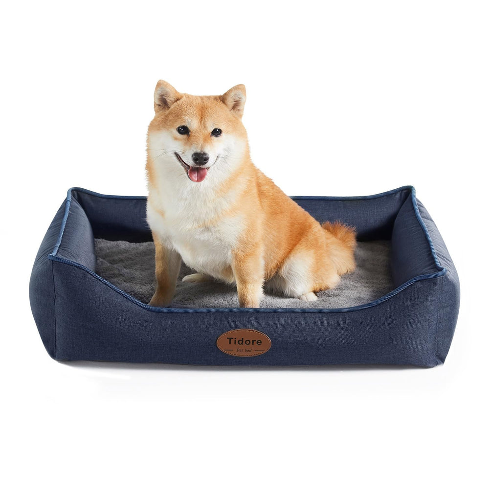 Tidore orthopedic dog bed egg-crate foam provides even weight distribution and joint support.